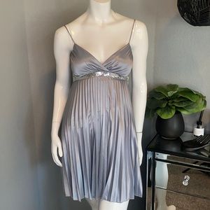 Silver semi-formal dress